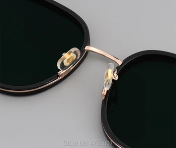 Vysoká kvalita kórejský dizajn značky slnečné okuliare jemné BIBI z nehrdzavejúcej ocele Námestie ženy slnečné okuliare uv400 s originálnom balení