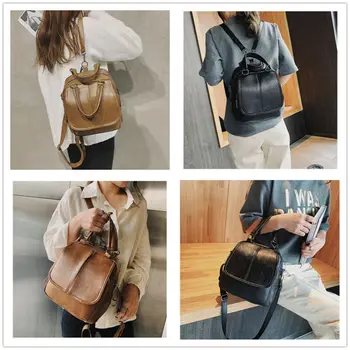 Móda nové žien anti-theft batoh Britský štýl školské tašky voľný čas cestovanie multi-funkčná taška cez rameno