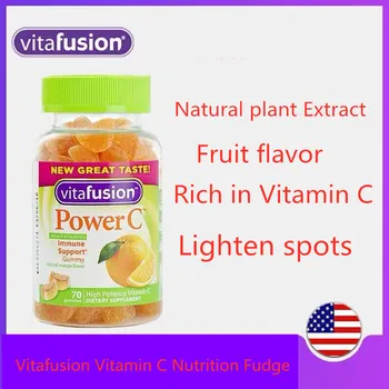 Vitafusion Prírodný Vitamín C Výživy Fudge VC Podporuje Bielenie Pokožky, Ľahkosť Pigmenty, Zlepšuje Odolnosť