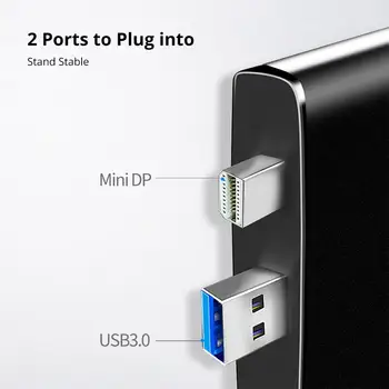 ISky pre Microsoft Surface USB Hub Pro5 Pro6 Pro2017 USB Rozšírenie HDMI SD TF 6in1 Mini DP Externý USB Povrchu Pro 34567