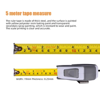 Bosch Náradie 5 M zvinovací/5m ocele pravidlo/self-locking pásky opatrenie ručné meranie drevoobrábacích nástrojov pre domácnosť pravítko
