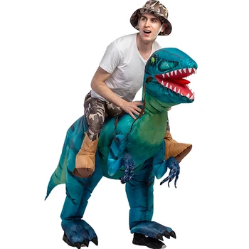Velociraptor T-REX Maskot Nafukovacie Kostým Pre Deti Anime Halloween Kostýmy Dinosaura Darček k Narodeninám Pre Cosplay Party Vyhodiť