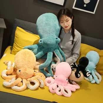 30-90 cm Super Krásne Obrovské Realisticky Octopus Plyšové Hračky Mora Zvierat Plnené Bábiky Vankúš Späť Vankúš Deti Deti Narodeninám