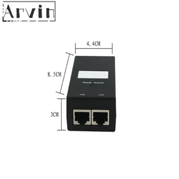 KAMEROVÝ Bezpečnostný 48V0.5A POE Adaptér POE Injektor Ethernet Napájanie pre IP Kamery PoE Napájanie EÚ Plug PoE Napájanie Cez Ethernet