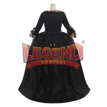 Márii Antoinette Šaty Šaty Rokoka 18. Storočia čierne Šaty šaty cosplay kostým zákazku