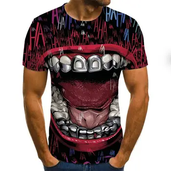 Nové vysoko kvalitné tričko 2020 krátky rukáv Hip hop dizajn mužov 3DT-shirt lete bežné T-shirt