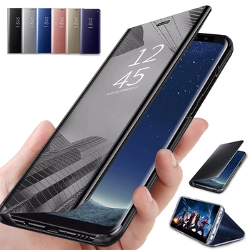 Smart Mirror Telefón Prípadoch pre Huawei Honor 20 20Pro Pro Pokovovanie Flip Shockproof Kryt Brnenie Honor20 Honor20Pro 2019 Mobile Fundas