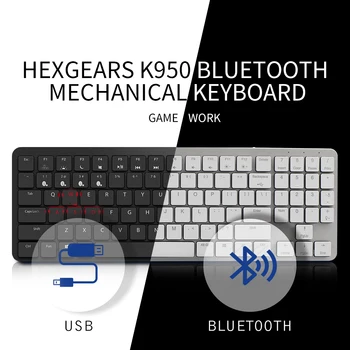 HEXGEARS X1 Bluetooth Klávesnicu, RGB Podsvietenie PBT Keycap Kailh CHOČSKÉ Prepínač Bezdrôtovej Klávesnice Prenosné Mechanické Klávesnice