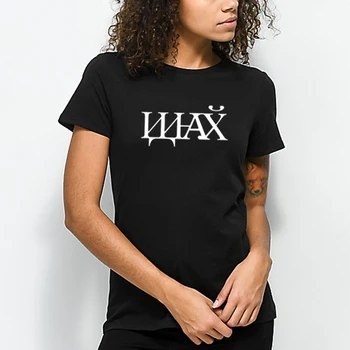 Porzingis Tvorivé List Šitie Unisex tričko S ruským Nápisom Módne Čierne Príležitostné O-neck Tričká Bavlna