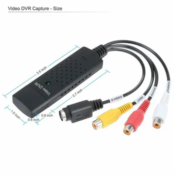 Zeadow USB 2.0 Video Capture Adaptér VHS USB Prevodník PC Adaptér TV Audio-Video DVD, USB 2.0 VHS VIDEO Na TV DVD Converter