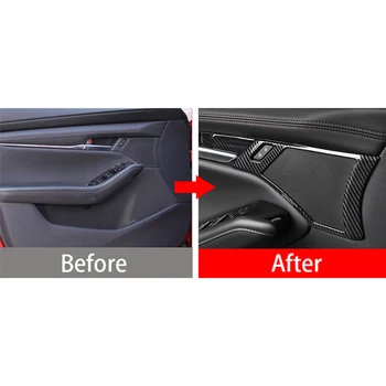 Pre Mazda 3 Axela 2019 2020 Nehrdzavejúcej Ocele Auto Vnútorné Dvere, Stereo Reproduktor, Audio Zvuk Dekoratívne Rám, Kryt Výbava Príslušenstvo