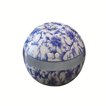 Blue & White Porcelánu Ultrazvukový Zvlhčovač Vzduchu, Zvlhčovač Arómu esenciálneho Oleja Difúzor Aromaterapia pre Domáce Kancelárie SPA