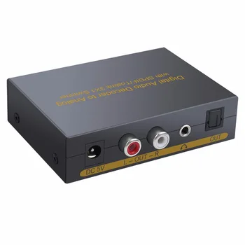 Neoteck Digitálneho na Analógový Dekodér Optický SPDIF Toslink na RCA, 3.5 mm S Optickou Switcher Podpora DTS, AC3 LPCM SUROVÉ PCM