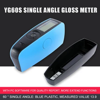 YG60S 60 Stupňov Ekonomickej Lesk Meter Farby Atramentu Keramické Mramoru Tester Čistenie Povrchu Meranie Glossmeter