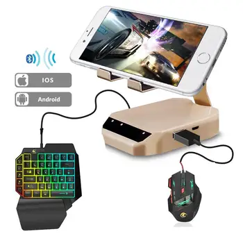 PUBG Bluetooth Klávesnicu, Myš Converter Stojan Herné PUBG Mobile Gamepad Radič Držiaka Telefónu Na Android/IOS