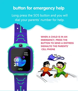 2019 Nie je Vodotesný Q12 Smart Hodinky Multifunkčné Deti Digitálne Náramkové hodinky Detské Hodinky Telefón Pre IOS Android Deti Hračka Darček