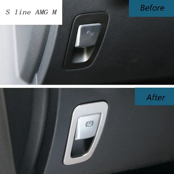 Auto styling Používa pre automobilový elektronickej ručnej brzdy dekorácie ručnej brzdy obal pre Mercedes Benz E-Class W213 Príslušenstvo