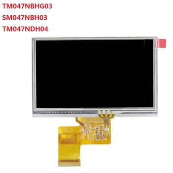 4.7 palcový TM047NBHG03 SM047NBH03 TM047NDH04 Lcd ldisplay s Touch panel s dotykovou Obrazovkou Digitalizátorom. Pre gps, LCD displej