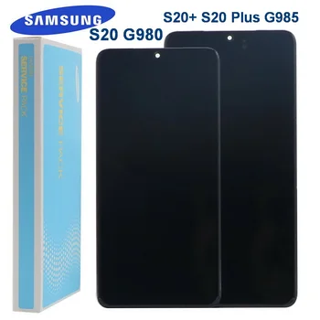 Original Displej Na Samsung Galaxy S20 G980 G980F G980DS Obrazovke S20+ S20 Plus G985 G985F Dotykový LCD Displej Digitalizátorom.+čierne škvrny