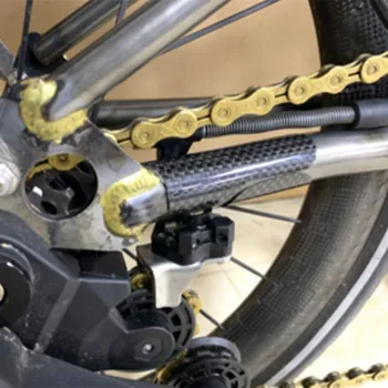 2size skladací bicykel rám na ochranu karbónová nálepka pre brompton bicykli anti-kolízie trenie nálepky