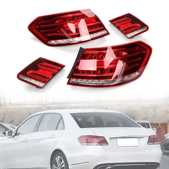 Červené Zadné Auto LED zadné Svetlo na Mercedes-Benz Triedy E W212 E200 E240 E260 E280 E300 2013-2016 Brzdové Svetlo, Zadný Nárazník Chvost