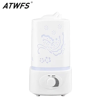 ATWFS Ultrazvukový Zvlhčovač Vzduchu Esenciálny Olej, Aróma Difuzér, Izba Domov Difúzor Aromaterapia Hmly Maker Fogger