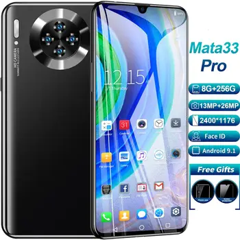6.5 palcový Mata33Pro 5G Smartphony Globálna Verzia 12G 512G 13MP+26MP 2400*1176 Android9.1 4800mAh GPS, Wifi, Dual SIM Mobilný Telefón