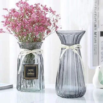 Európa Sklenené Vázy Domov Deco Izba Kvetinové Koše Dekorácie Pre Domov Transparentné Tvorivé Jednoduché Vázy Pre Home Decor
