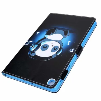 Puzdro Pre Samsung Galaxy Tab A7 10.4 2020 puzdro-T500 SM-T500 SM-T505 SM-T507 Funda Tablet Kreslených Mačka Maľované Stojan Shell