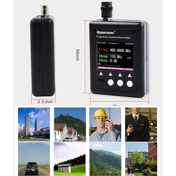 Prenosné Frequency Counter Digitálne DMR obojsmerný Rádiový Signál Walkie-talkies 100Mhz-3000Mhz Počítanie so stálou Vlnou LED Indikátor