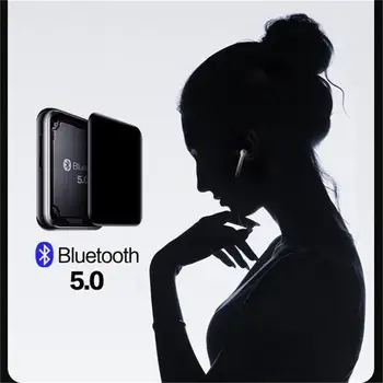 MP3 Prehrávač Bluetooth5.0 s 2,5 palcový Full Dotykový Displej 16GB/32GB Vstavaný Reproduktor Podporuje FM, Video,Rozšíriteľná SD až 128 G