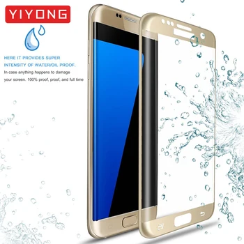 YIYONG 3D Hrany Zaoblené Sklo Na Samsung Galaxy S6 S7 Okraji Plus Tvrdeného Skla Screen Protector Samsung S7 Okraj S 7 S 6 Skla