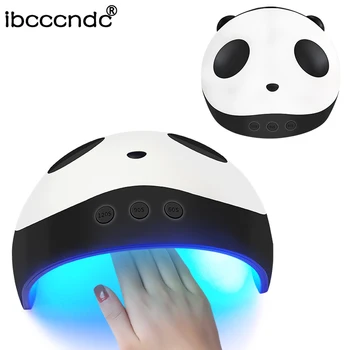36W Panda UV LED Lampa na Nechty, Nechty, Vlasy Manikúra Lampy dvojitom Svetle Auto Pohybu na Vlasy Vytvrdzovania Gél Lak poľský s 3 Časovače