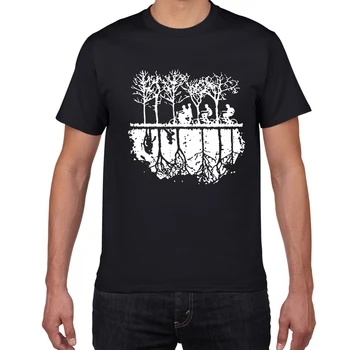 Vtipné Dizajn Dvoch svetov pánske T-shirt Bavlna letné Tee tričko Hip Hop Streetwear Zvláštnejšie Veci T shirt mužov oblečenie 2019