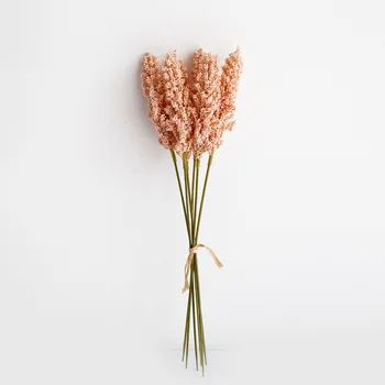 30 cm Ružová Hodváb Pšenica Ucho Umelé Kvety Mini Berry Svadobné Kytice Kvetov pre Domáce Svadobné Dekorácie