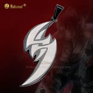 KOF Kráľ Bojovníkov Tekken Jin Kazama Náhrdelník Pendan Zadarmo S Reťazca - Titánové Ocele - Diabol Verzia