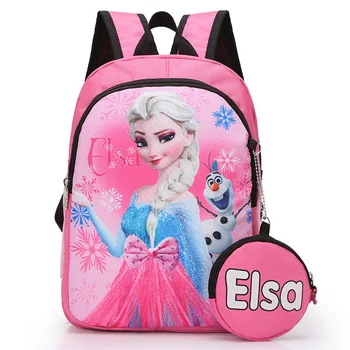 2 ks Disney princezná 3-6 rokov školskej+mince kabelku Mrazené Elsa dievča, chlapec kabelka deti batoh batoh mš