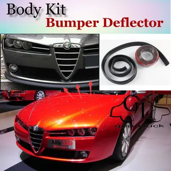 Nárazník Pery Deflektor Pery Na Alfa Romeo 159 AR 2005~Predný Spojler, Sukne Pre TOPGEAR Priateľmi Auto Tuning / Body Kit / Strip
