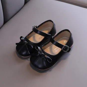 2020Autumn Nové, Mäkké textilných bežné kožené topánky pre dievčatká princezná topánky chaussure fille zelená čierna béžová 1 2 3 4 5 6 7T
