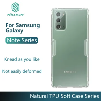 Pre Samsung Galaxy Note 20 Prípade Nillkin Prírody Jasné, Mäkký Silikónový TPU Kryt puzdro pre Samsung Poznámku 20 Ultra 10 Pro Note10+ Plus