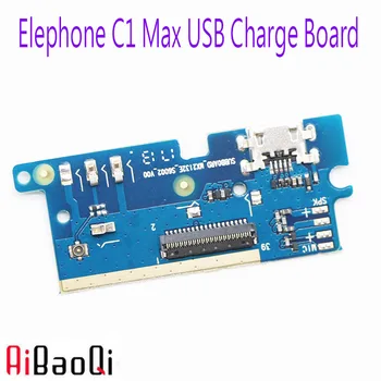 AiBaoQi Nový, originálny USB konektor poplatok doska s micorphone pre Elephone C1 Max mobilný telefón