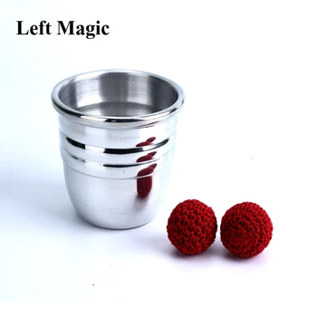 Hliníkové Sekanie Cup - Strieborná,Classic Line Magnetické Pohár Kúzla Magic Rekvizity Magické Hračky Strednej Veľkosti zblízka Magia Trik