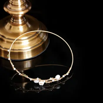 SINZRY NOVÉ originálne ručne vyrábané prírodné sladkovodné perly kvet elegantné chokers náhrdelník kapela pre Ženy strany šperky Darček