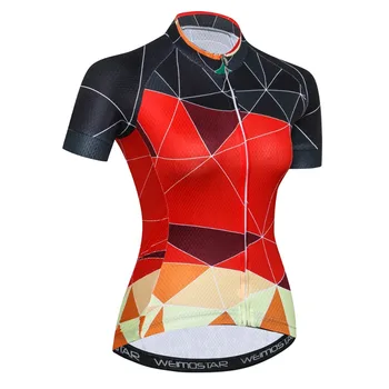 Cyklistický Dres Ženy Bicykli Top Letné Tričko Krátky Rukáv MTB 2021 Cyklistické Oblečenie Ropa Maillot Ciclismo Racing Cyklistické Oblečenie