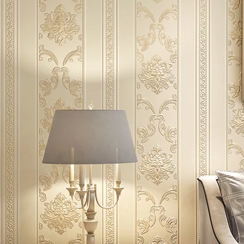 Luxusné Jednoduché Európsky štýl 3d tapeta hlboko reliéfna netkaných tapiet, Spálňa, obývacia izba, TV joj, steny papier