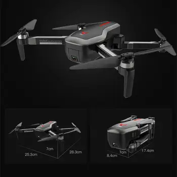 GPS Drone 4K HD Dual Camera Quadcopter 5G WIFI FPV Hučí Vzdialenosti 1,2 km Letu 25 Min RC Helicopte VS B4W 4DRC XS809S F11 PRO