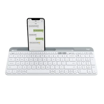 Pôvodné Logitech K580 Bezdrôtová Klávesnica Multi-Zariadenie 2.4 G Bluetooth Zjednotenie Duálny Režim Pre Prenosné PC Tablet Telefón клавиатура