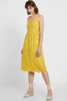 Žien je žltá letné šaty