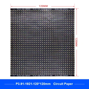 P3.91 Série Okruhu Papier LED Modul PCB Pad Opravy P3.91-2121/2724 120X120mm Okruhu Papier Na Opravu PCB Počas Inštalácie