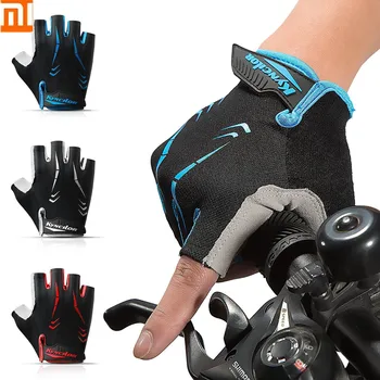 Xiao mijia shockproof jazdecké rukavice priedušná odvod potu-non-slip na tlmenie nárazov pohodlné pol prsta fitness rukavice